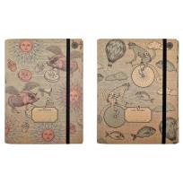 Opakowanie Teczka A4 skrzydłowa z gumką Vintage MIX