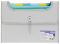 Opakowanie Teczka A4 Vfile z 6 przekładkami szara STRIGO