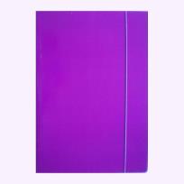 Opakowanie Teczka A4 z gumką błyszcząca fioletowa