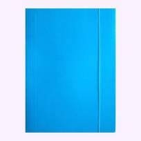 Opakowanie Teczka A4 z gumką błyszcząca niebieska
