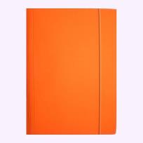 Opakowanie Teczka A4 z gumką błyszcząca pomarańczowa