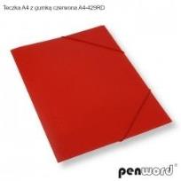 Opakowanie Teczka A4 z gumką czerwona