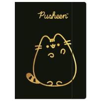 Opakowanie Teczka A4 z gumką Pusheen Gold paczka 10 szt.