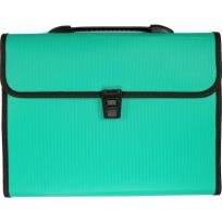 Opakowanie Teczka A4 z rączką 12 przegródek zielona
