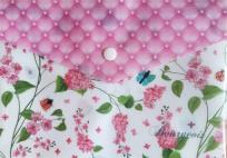 Opakowanie Teczka A5+ plastikowa z klipsem Kwiaty P0012