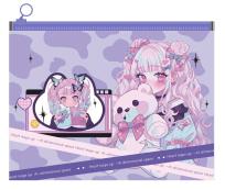 Opakowanie Teczka B5 z suwakiem Manga Pink Fantasy 1szt.mix