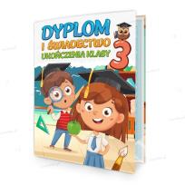 Opakowanie Teczka dyplom ukończenie klasy 3 - Dzieci (5szt)