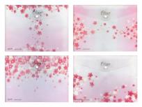 Opakowanie Teczka na zatrzask M A5 PP druk Lux kwiaty