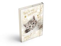 Opakowanie Teczka skrzydłowa z gumką A4 Kot