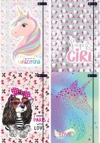 Opakowanie Teczka z gumką A4 Pink dreams 10 sztuk mix