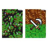 Opakowanie Teczka z gumką A4 Pixel game 10 sztuk mix