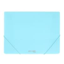 Opakowanie Teczka z gumką A4 PP neon niebieska STRIGO