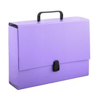 Opakowanie Teczka z rączką A4  10 cm Penmate 10 fioletowa pastelowa