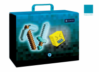 Opakowanie Teczka z rączką Astrapap Blue Pixel XL 9cm