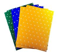 Opakowanie Tektura E kolorowa w serca 25x35cm 6 ark