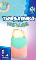 Opakowanie Temperówka i gumka 2w1 pastelowa Astra blister 1 sztuka