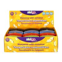 Opakowanie Temperówka na trzy grubości z pojemnikiem (12szt)