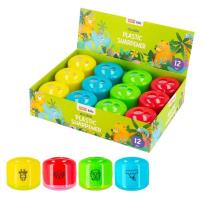 Opakowanie Temperówka plastikowa podwójna mix (12szt) EASY