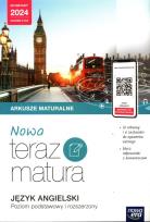 Okładka książki Teraz matura 2023 Język agielski zbiór zadań maturalnych zakres podstawowy i rozszerzony 2023/24