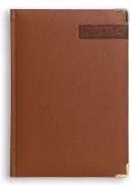 Opakowanie Terminarz 2024 A5 dzienny Lux - brązowy