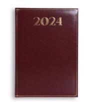 Opakowanie Terminarz 2024 A5 dzienny Madrid - bordowy