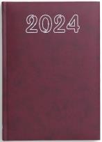 Opakowanie Terminarz 2024 B6 dzienny - bordowy