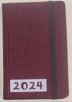 Opakowanie Terminarz 2024 tygodniowy 9x14cm płótno MIX