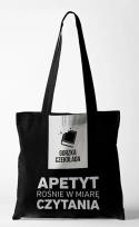 Opakowanie Torba eko czarna. Apetyt rośnie w miarę czytania