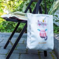 Opakowanie Torba na zakupy z kieszonką Kot Shopperka