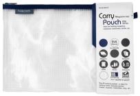 Opakowanie Torebka na zamek A4 35x24cm Mesh Eva niebieska