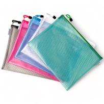 Opakowanie Torebka na zamek A4 Mesh EVA paczka 5 szt. mix