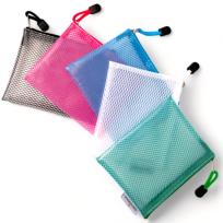 Opakowanie Torebka na zamek A6 Mesh Eva paczka 5 szt. mix