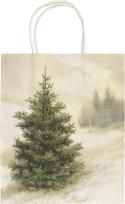 Opakowanie Torebka ozdobna A5 STBAG149 Jodła zimą Święta