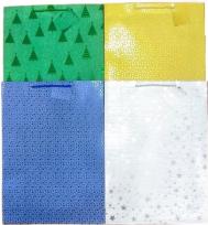 Opakowanie Torebka ozdobna brokat złocona Święta PL-9 duza