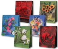 Opakowanie Torebka ozdobna laminowana PL-2 mała kwiaty