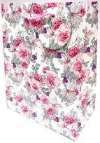 Opakowanie Torebka ozdobna matowa 18x23x10cm róże GB23128
