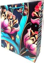 Opakowanie Torebka ozdobna matowa 35x37x12cm tulipany GB23157