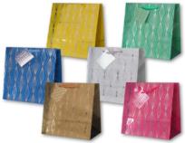 Opakowanie Torebka ozdobna złocona PL-5Z midi ROMBY