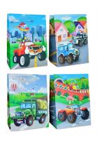 Opakowanie Torebka prezentowa L Pojazdy mix