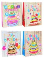 Opakowanie Torebka prezentowa M Birthday 3D brokat