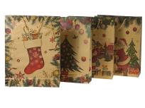 Opakowanie Torebka prezentowa z motywem świątecznym MIX