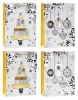 Opakowanie Torebka świąteczna 18x24x8cm mix ROZETTE