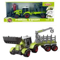 Opakowanie Traktor z łyżką i przyczepą do skręcania