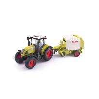 Opakowanie Traktor z przyczepą, belownica siania, ciągnik