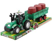 Opakowanie Traktor z przyczepą i beczkami