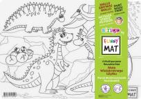 Opakowanie Transparentna mata Strigo Funny Mat Dinozaury 25x35 cm