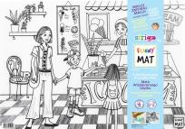 Opakowanie Transparentna mata Strigo Funny Mat Lodziarnia 48x33.5 cm