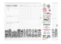 Opakowanie Transparentna mata Strigo Funny Mat Planer na biurko II 48x33.5 cm