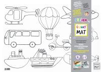 Opakowanie Transparentna mata Strigo Funny Mat Pojazdy 48x33.5 cm