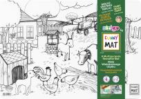 Opakowanie Transparentna mata Strigo Funny Mat Życie na farmie 48x33.5 cm